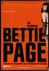 4g0969 NOTORIOUS BETTIE PAGE teaser DS 1sh 2005 incredibly sexy Gretchen Mol in title role!