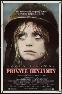4g0988 PRIVATE BENJAMIN 1sh 1980 funny image of depressed soldier Goldie Hawn!