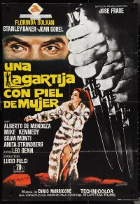 4g0089 LIZARD IN A WOMAN'S SKIN Spanish 1971 Una Lucertola con la pelle di donna, Lucio Fulci, rare!