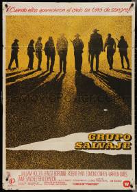 4g0097 WILD BUNCH Spanish R1979 Sam Peckinpah cowboy classic starring William Holden & Borgnine!