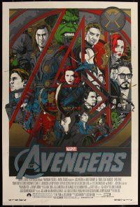 4g0255 AVENGERS #482/750 24x36 art print 2012 Mondo, Stout, Marvel's Avengers Series, regular ed.!