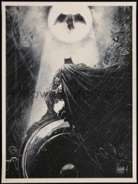 4g0348 BATMAN V SUPERMAN signed #17/50 18x24 art print 2015 by artist JP Valderrama, Call to Arms!