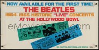 4g0155 BEATLES 18x36 music poster 1977 Live At the Hollywood Bowl, ticket images!