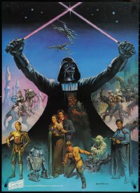4g0167 EMPIRE STRIKES BACK 24x33 special poster 1980 Coca-Cola, Boris Vallejo, Darth Vader and cast!