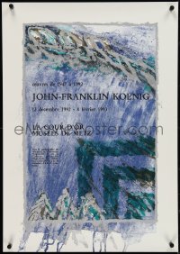 4g0474 JOHN-FRANKLIN KOENIG 21x30 French museum/art exhibition 1983 Museum of Metz in Metz, France!