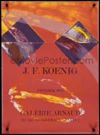 4g0475 JOHN-FRANKLIN KOENIG 19x26 French museum/art exhibition 1972 exhibition at Galerie Arnaud!