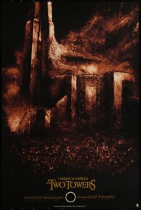 4g0298 LORD OF THE RINGS: THE TWO TOWERS #69/200 24x36 art print 2017 Fitzgerald, regular edition!