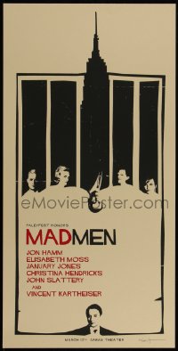 4g0369 MAD MEN signed #27/69 12x24 art print 2012 by artist Jay Shaw, cool art of cast!