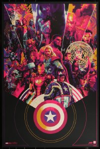 4g0302 MARVEL CINEMATIC UNIVERSE signed #231/325 24x36 art print 2018 by Taylor, Comic-Con, variant!