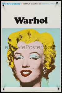 4g0153 TATE GALLERY WARHOL 20x30 English museum/art exhibition 1971 best Andy art of Marilyn Monroe!