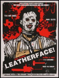 4g0391 TEXAS CHAINSAW MASSACRE /EVIL DEAD 2 signed #58/60 18x24 art print 2010 by Danny Miller, it's Leatherface!