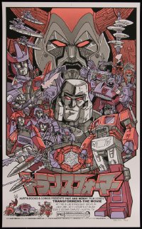4g0395 TRANSFORMERS THE MOVIE signed #48/225 16x26 art print 2011 by Doyle, regular edition!