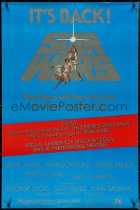 4g1055 STAR WARS studio style 1sh R1979 Jung art, The Force will be with you for three weeks only!