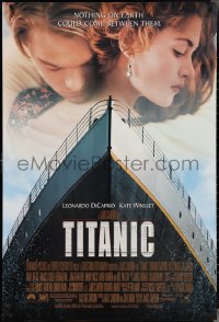 4g1071 TITANIC heavy stock 1sh 1997 Leonardo DiCaprio, Kate Winslet, directed by James Cameron!