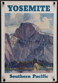 4g0480 SOUTHERN PACIFIC YOSEMITE 16x23 commercial poster 1960s Half Dome by Logan from 1926 poster!