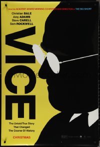 4g1084 VICE teaser DS 1sh 2018 Christian Bale in the title role as Vice President Dick Cheney!