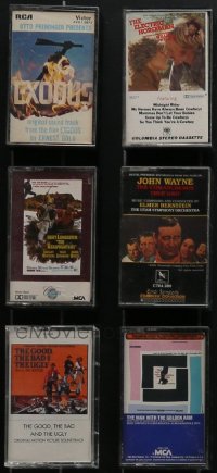 4h0032 LOT OF 6 MOVIE SOUNDTRACK CASSETTE TAPES 1980s The Good, The Bad & The Ugly + more!