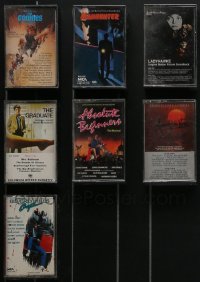 4h0031 LOT OF 7 MOVIE SOUNDTRACK CASSETTE TAPES 1980s Goonies, Graduate, Apocalypse Now & more!