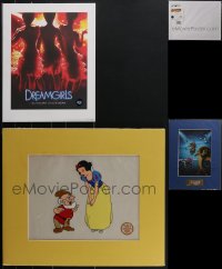 4h0053 LOT OF 2 MATTED & 1 NOT MATTED LIMITED EDITION ITEMS 2000s-2010s Snow White, Madagascar