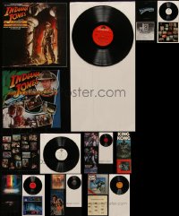 4h0012 LOT OF 8 SCI-FI & ADVENTURE MOVIE SOUNDTRACK ALBUM RECORDS 1970s-1980s Indiana Jones & more!