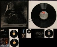 4h0014 LOT OF 5 STAR WARS MOVIE SOUNDTRACK ALBUM RECORDS 1980s Empire Strikes Back, Return of the Jedi