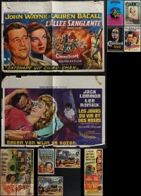4h0063 LOT OF 11 MISCELLANEOUS POSTERS & REPROS 1950s-1980s a variety of cool movie images!