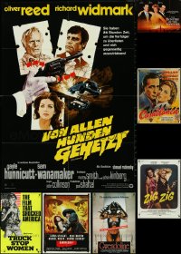 4h0069 LOT OF 8 FOLDED NON-US POSTERS 1960s-1990s great images from a variety of different movies!