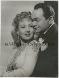 4j0516 BROTHER ORCHID deluxe 10.25x13.5 still 1940 Edward G Robinson & Ann Sothern c/u by Hurrell!