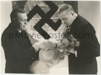4j0524 CONFESSIONS OF A NAZI SPY deluxe 10x13.5 still 1939 Lya Lys & Nazis by swastika by Hurrell!
