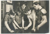 4j0527 DEAD END candid deluxe 9.5x14 still 1937 c/u of the Dead End Kids gambling at jacks backstage!