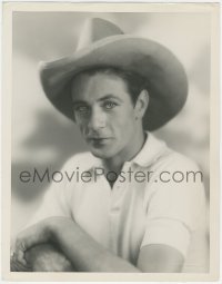 4j0600 VIRGINIAN deluxe 11x14 still 1929 great portrait of Gary Cooper by Richee, raised on a ranch!