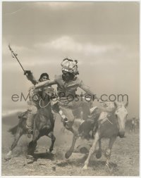 4j0597 THEY DIED WITH THEIR BOOTS ON deluxe 10.5x13.25 still 1941 stuntman Buster Wiles as Indian!