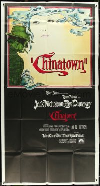 4j0292 CHINATOWN int'l 3sh 1974 art of Jack Nicholson & Faye Dunaway by Jim Pearsall, Roman Polanski
