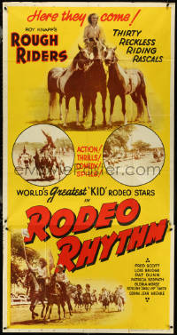 4j0331 RODEO RHYTHM 3sh 1942 Roy Knapp's Rough Riders, world's greatest kid rodeo stars, ultra rare!