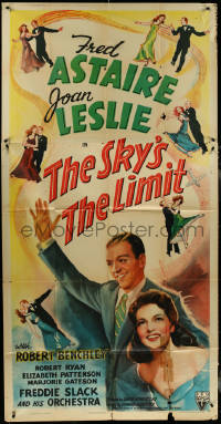 4j0337 SKY'S THE LIMIT 3sh 1943 Fred Astaire, Joan Leslie, it's a dance-filled holiday, very rare!