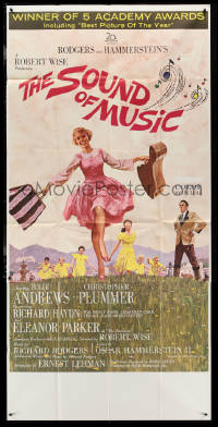 4j0338 SOUND OF MUSIC awards 3sh 1965 classic art of Julie Andrews by Terpning, Rodgers & Hammerstein!