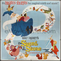 4j0278 SWORD IN THE STONE 6sh 1964 Disney's cartoon story of King Arthur & Merlin the Wizard!