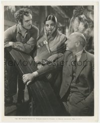 4j1468 BUCCANEER candid 8x10 still 1938 Cecil B. DeMille & Fredric March w/visiting Indian princess!