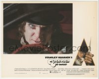 4j1477 CLOCKWORK ORANGE 8x10 mini LC #1 1972 Stanley Kubrick classic, Malcolm McDowell driving!