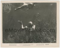 4j1479 CREATURE FROM THE BLACK LAGOON 8x10 still 1954 Gill Man watching sexy Julie Adams underwater!
