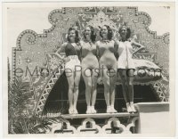 4j1494 DIXIE DUNBAR 7x9 news photo 1937 at the re-opening of the Agua Caliente Hotel in Old Mexico!