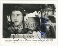 4j1596 OUTBREAK signed 8x10 still 1995 by BOTH Dustin Hoffman AND Cuba Gooding Jr.!