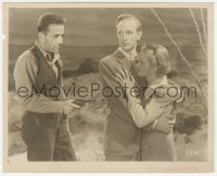 4j1600 PETRIFIED FOREST 8x10 still 1936 Humphrey Bogart points gun at Bette Davis & Leslie Howard!