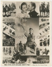 4j1620 SANTA FE TRAIL 8x10.25 still 1940 Errol Flynn, Olivia De Havilland, Ronald Reagan, montage!