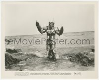 4j1629 SHE-CREATURE 8x10.25 still 1956 best image of the monster emerging from the ocean, AIP!
