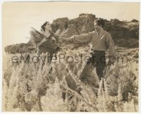 4j1663 WUTHERING HEIGHTS 7.5x9.25 still 1939 Laurence Olivier filling Merle Oberon's arms w/heather!