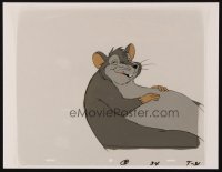4j0221 CHARLOTTE'S WEB animation cel 1973 great cartoon image of fat Templeton the rat!