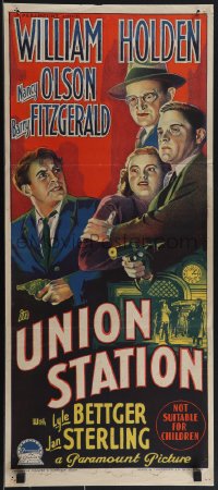 4j0442 UNION STATION Aust daybill 1950 Holden, Olson & Fitzgerald by Richardson Studio, ultra rare!