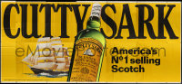 4j0027 CUTTY SARK billboard poster 1950s America's number one selling Scotch, Wallin ship art!