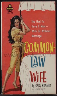 4j1259 COMMON-LAW WIFE paperback book 1961 she had to have a man, with or without marriage!